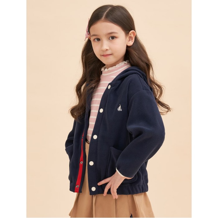 [BEANPOLE KIDS] 플리스 베이직 점퍼 네이비 (BI3141U01R) : 빈폴키즈