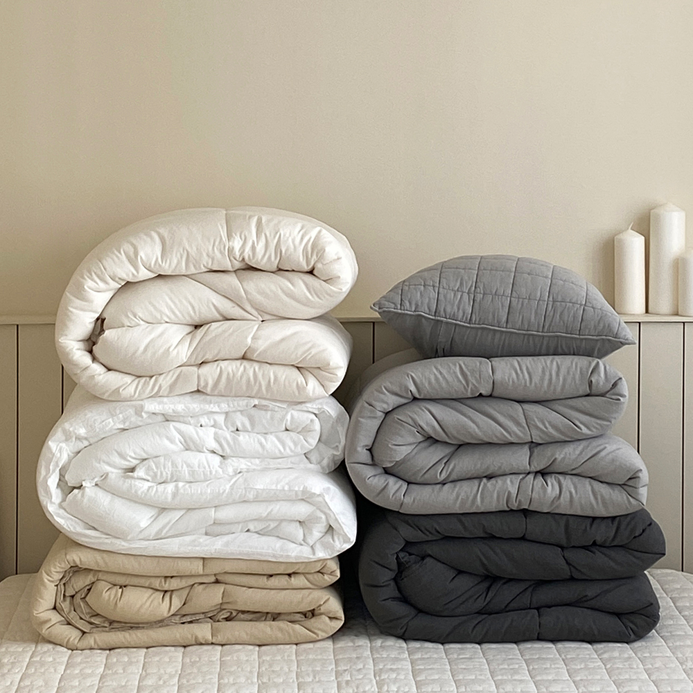 모제무드 오가닉 순면 무형광 피그먼트 광목 차렵이불 스퀘어 XS