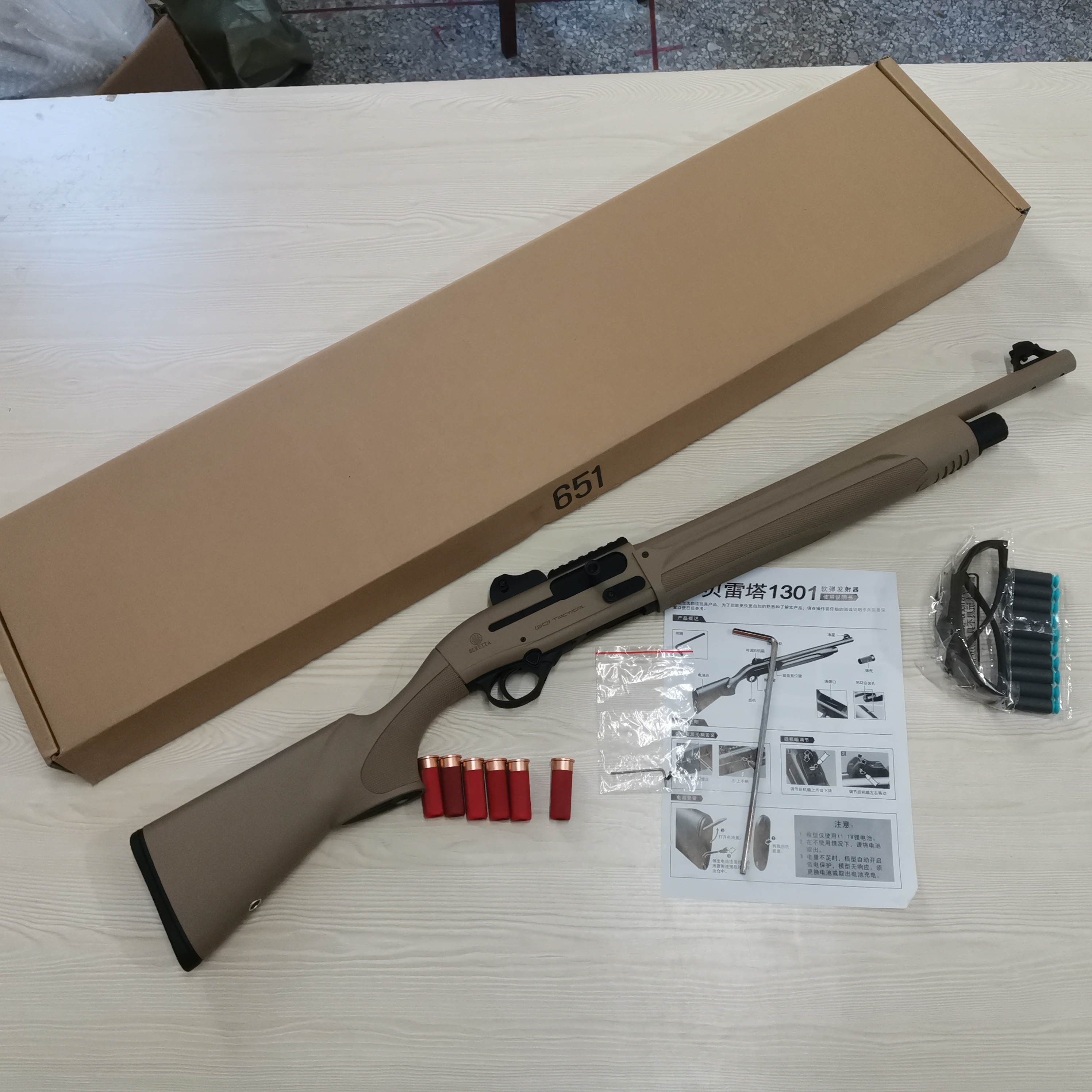 Lehui 베레타 1301 택티컬 샷건 beretta 1301 전동식 탄피배출 산탄총 이미지 2