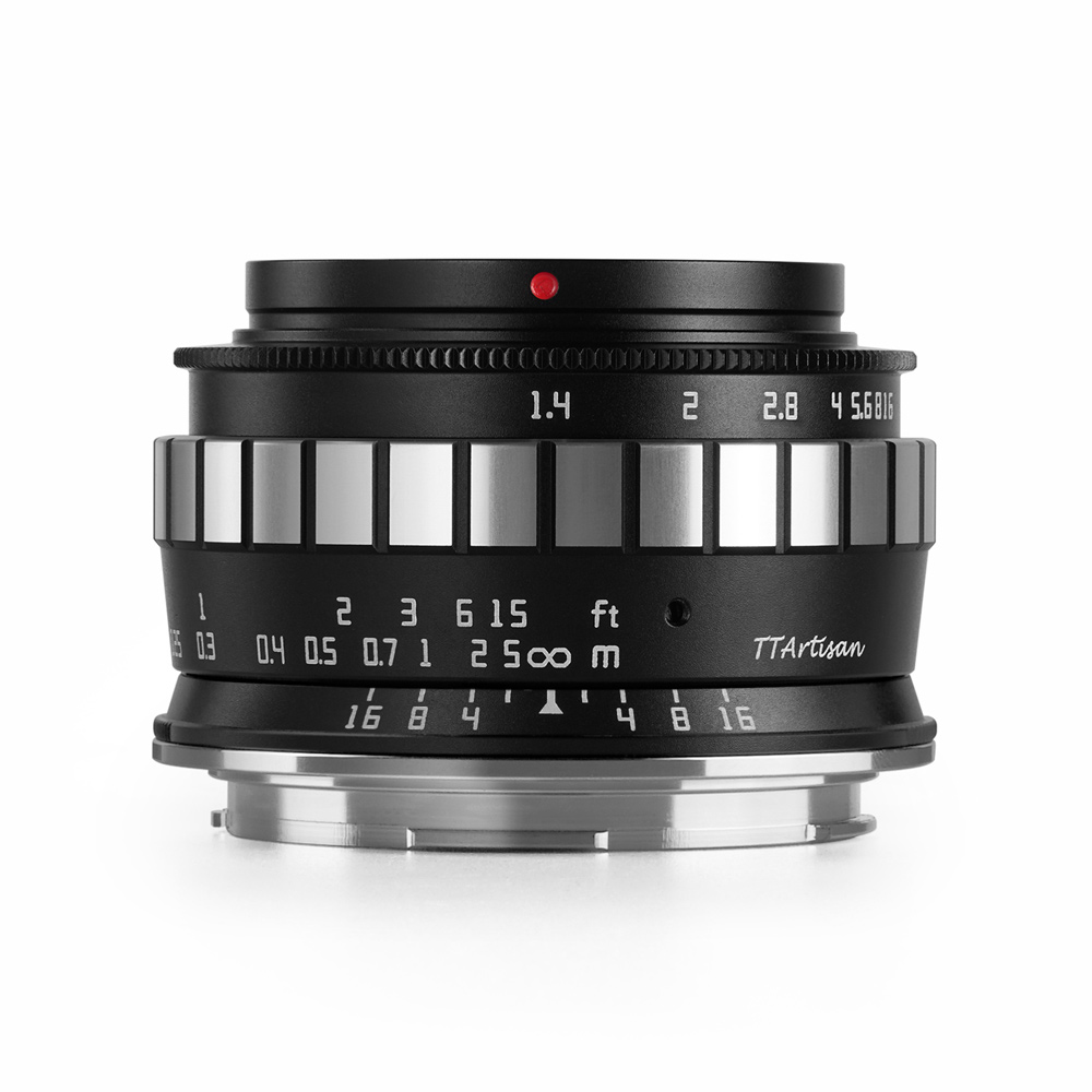 티티아티산 23mm F1.4 캐논 RF마운트 APS-C 렌즈 블랙실버 TTArtisan - 상품 이미지