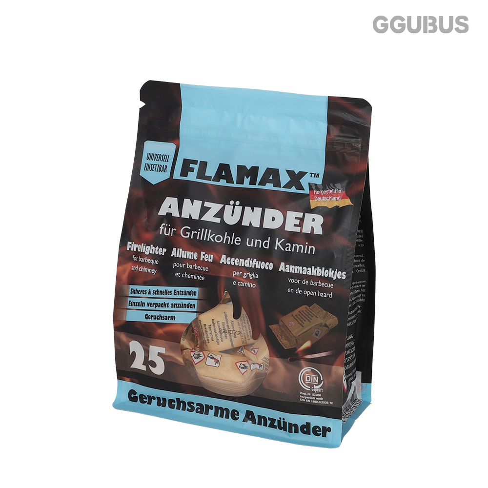 FLAMAX 캔디 착화제 캠핑 숯 장작 난로 점화제 고체연료 불쏘시개 25개입 개별포장