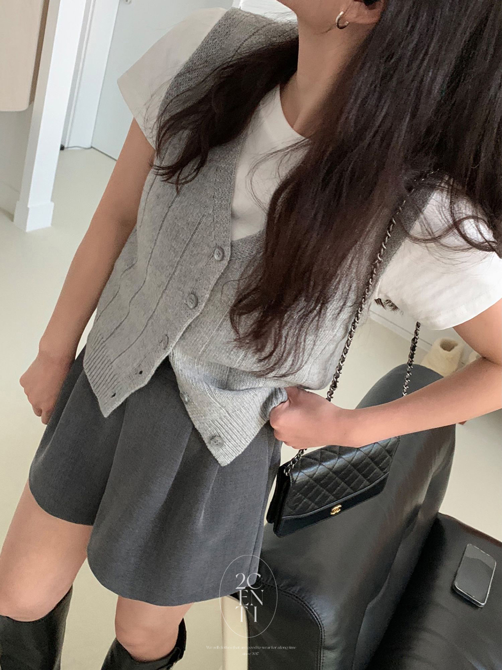 노벨라 핀턱 플레어 숏 팬츠 (3color) 미니 반바지 하프 봄 키작녀 이미지 8
