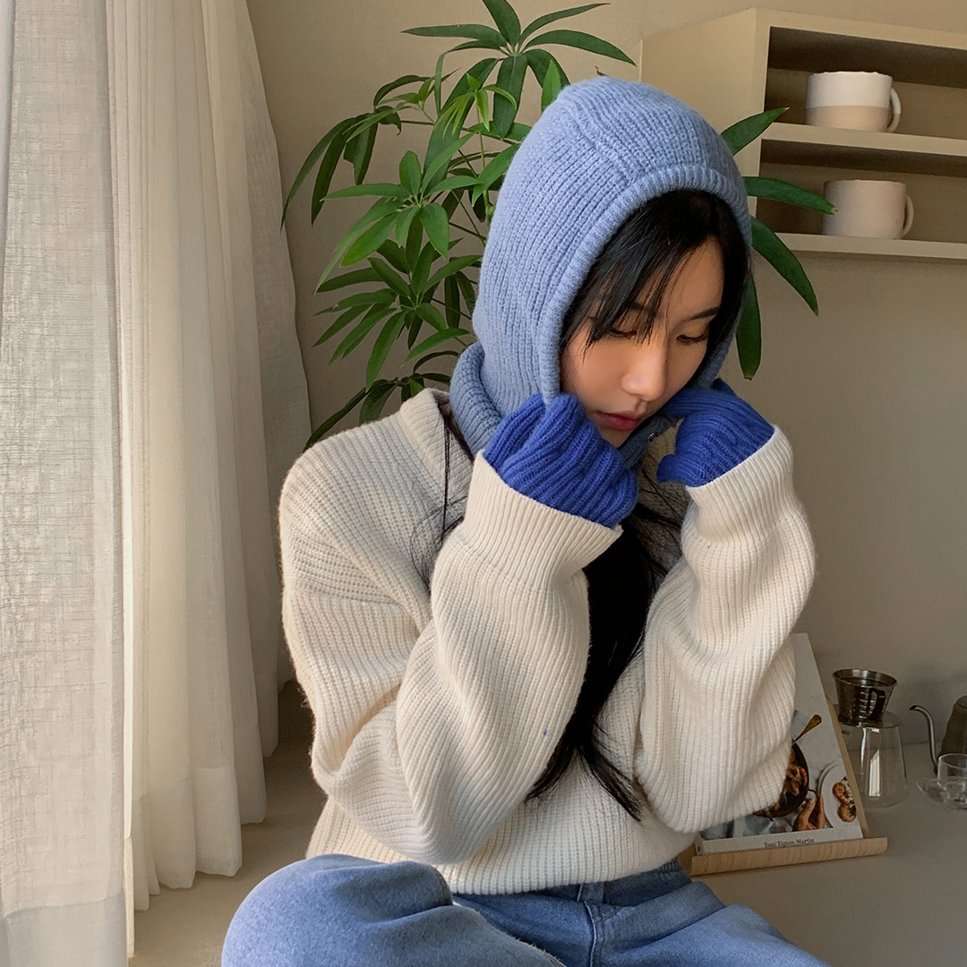 컬러팝 투버튼 바라클라바 7color 이미지 7