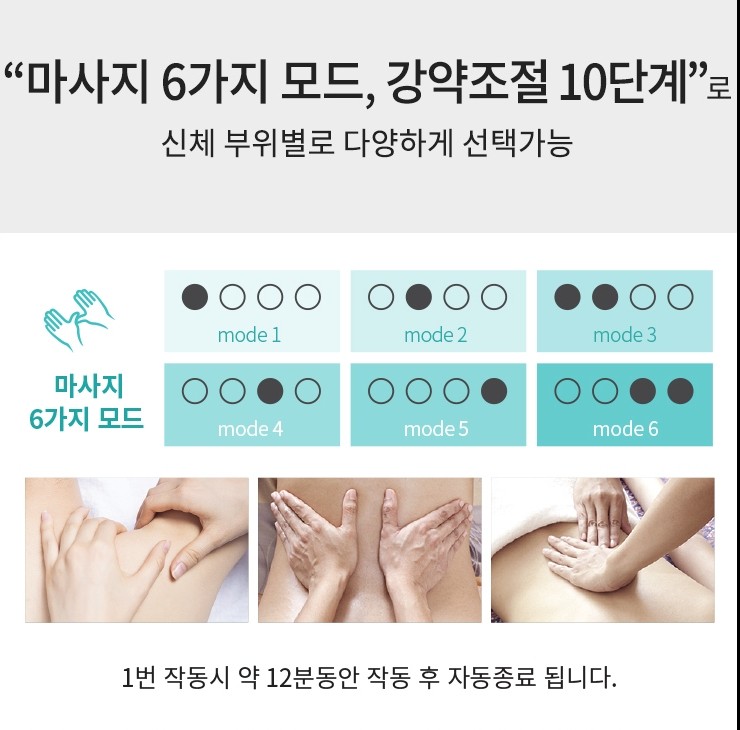 1+1 닥터윙 저주파마사지기 EMS 6가지모드 접착력 2배강화 - 상세 이미지 4