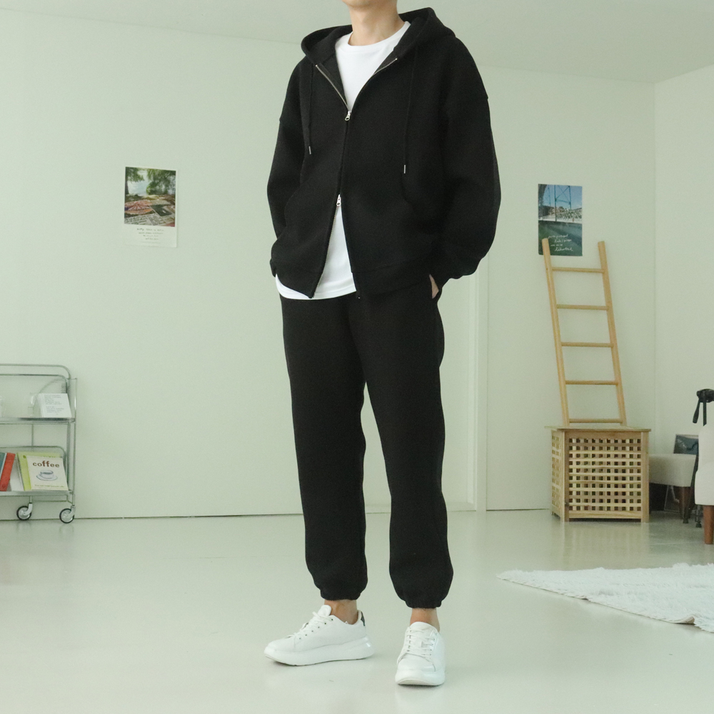 남자후드집업 오버핏 모자큰 USA코튼 남자후드티 이미지 4
