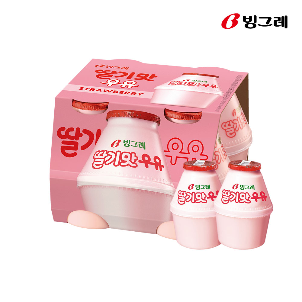 빙그레 단지우유 240ml 5종 16개 골라담기 (바나나 딸기 라이트 메로나 무가당 택) - 상세 이미지 2