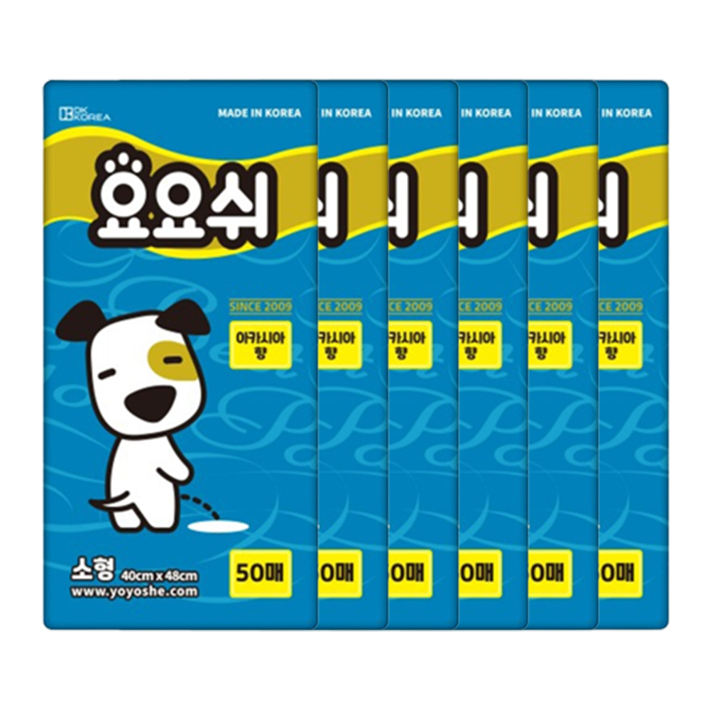 요요쉬 패드 소형 강아지 배변패드 50매 플로랄와인향