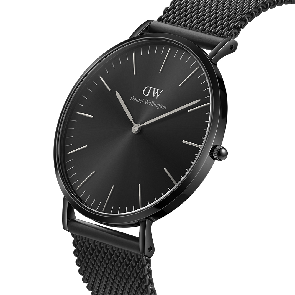 다니엘 웰링턴 CLASSIC MESH ONYX 밀레니즈 메시 올블랙 메탈시계 상품 이미지