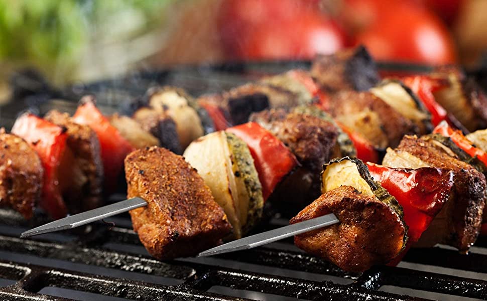 캠핑문 바베큐 스큐어 꼬치 8개 세트 K-480