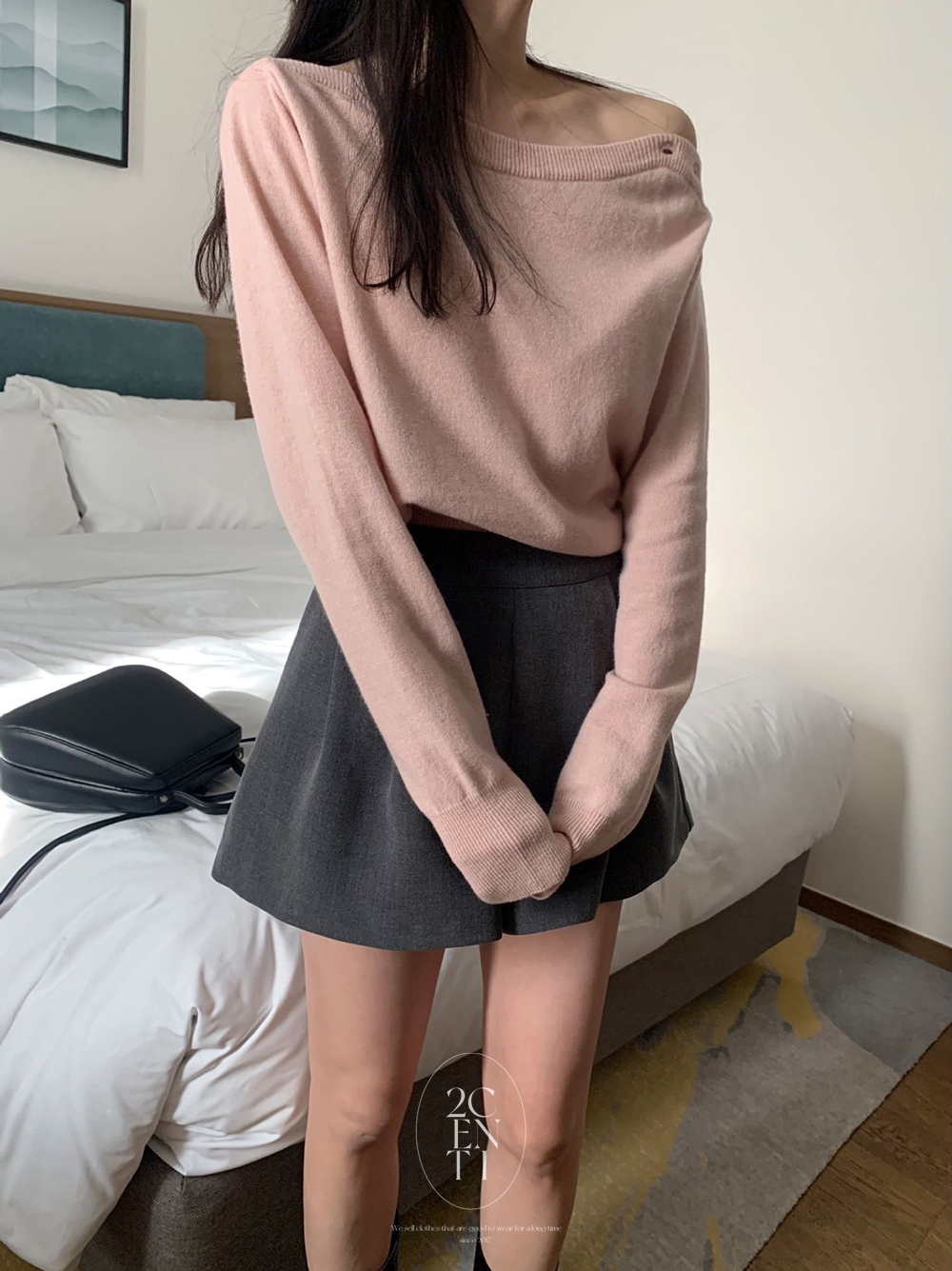 노벨라 핀턱 플레어 숏 팬츠 (3color) 미니 반바지 하프 봄 키작녀 이미지 7