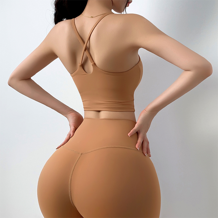 요가브라탑 필라테스브라탑 스포츠 헬스 누드촉감 N151 이미지 7