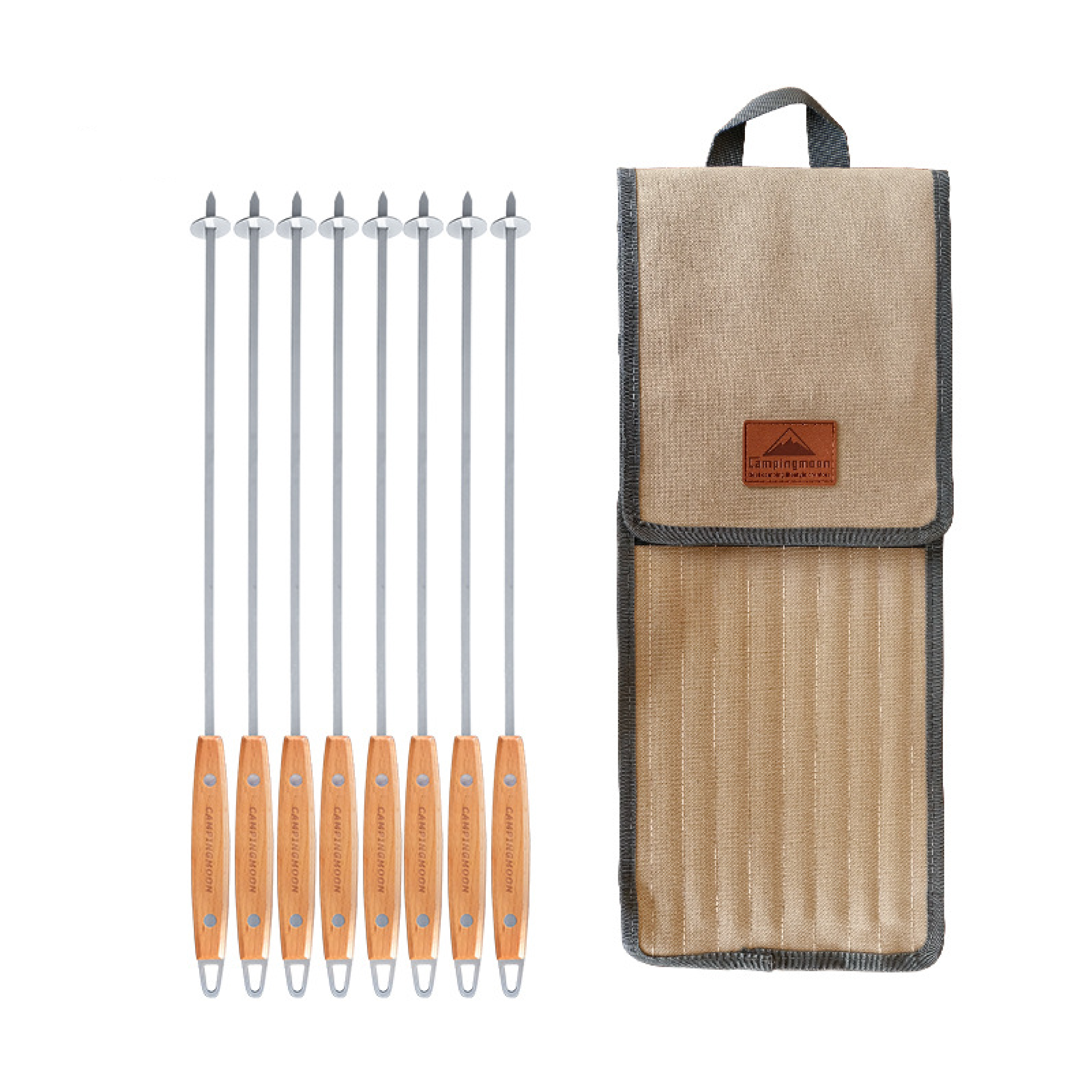 캠핑문 바베큐 스큐어 꼬치 8개 세트 K-480