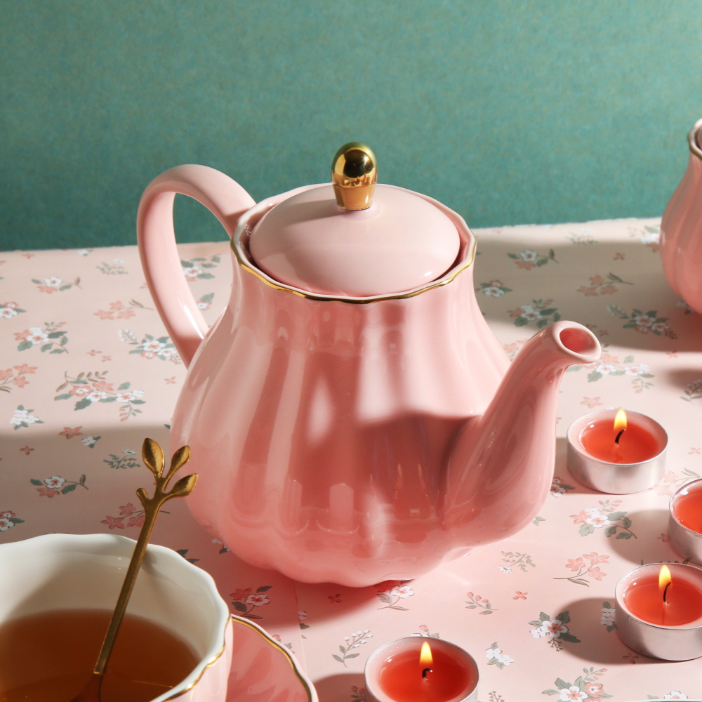 벨류세라믹 다이애나 카페 브런치 빈티지 도자기 / 티팟 860ml