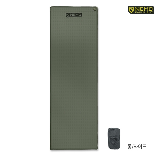 니모 오라 백패킹 에어매트 자충매트 롱 와이드, 3.1cm, 스토커다크