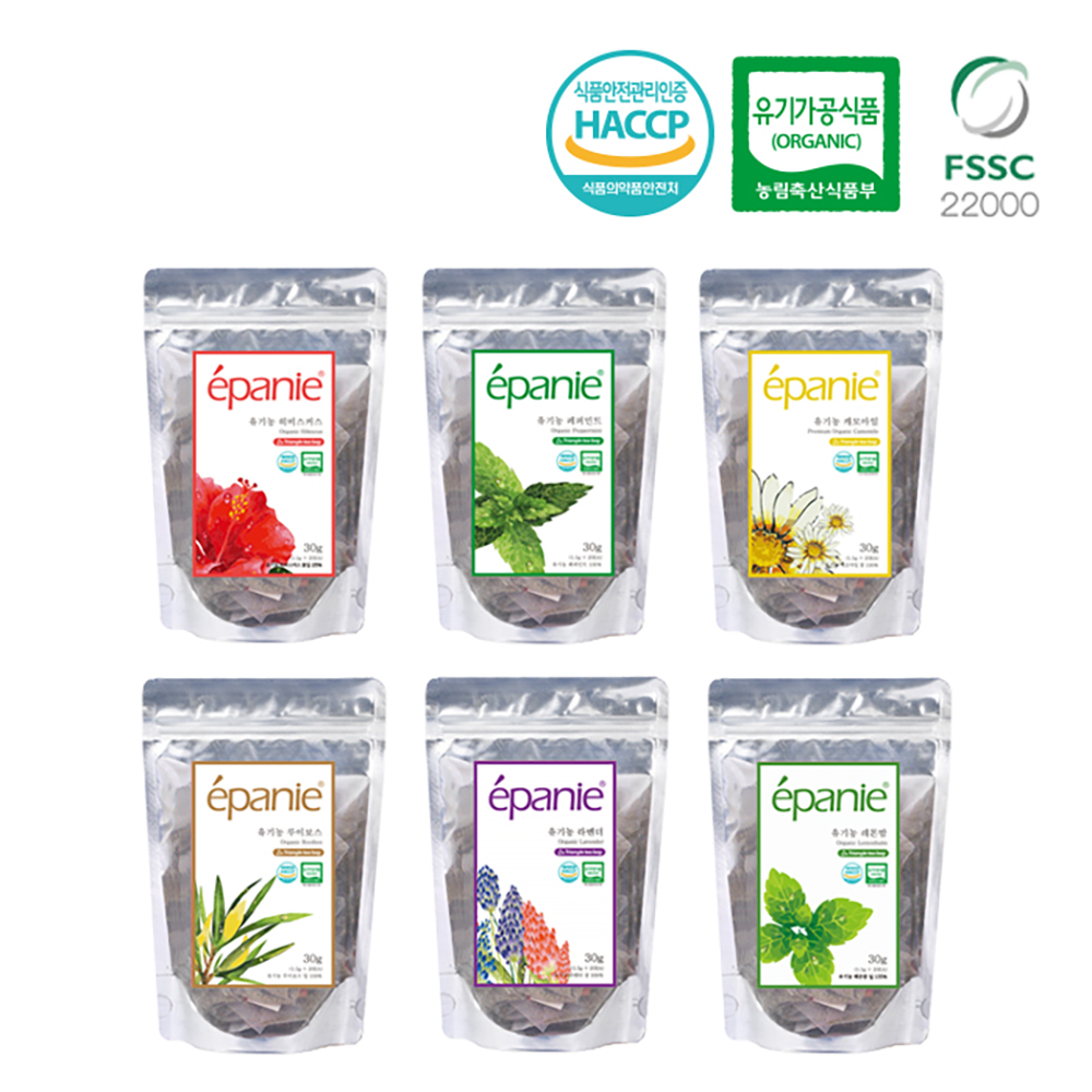 에빠니 유기농 허브차 페퍼민트차 1.5g 허브티 삼각티백 30개입, 1개 - 상세 이미지 2