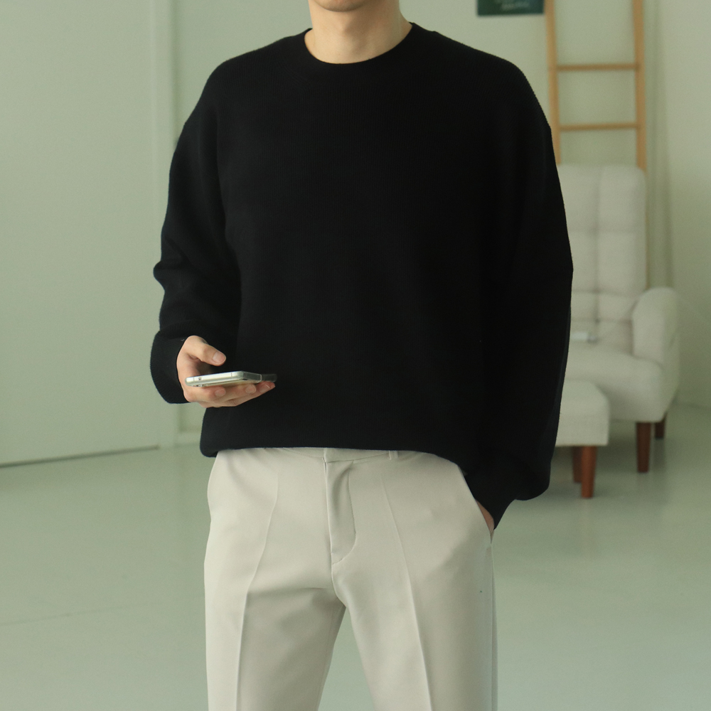 남자니트 캐시미어 남자 봄 가을 겨울 니트 이미지 4