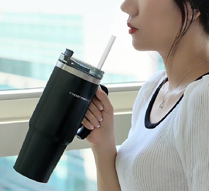 코스트코 텀블러 빨대 물통 손잡이 대용량 - 메인 이미지