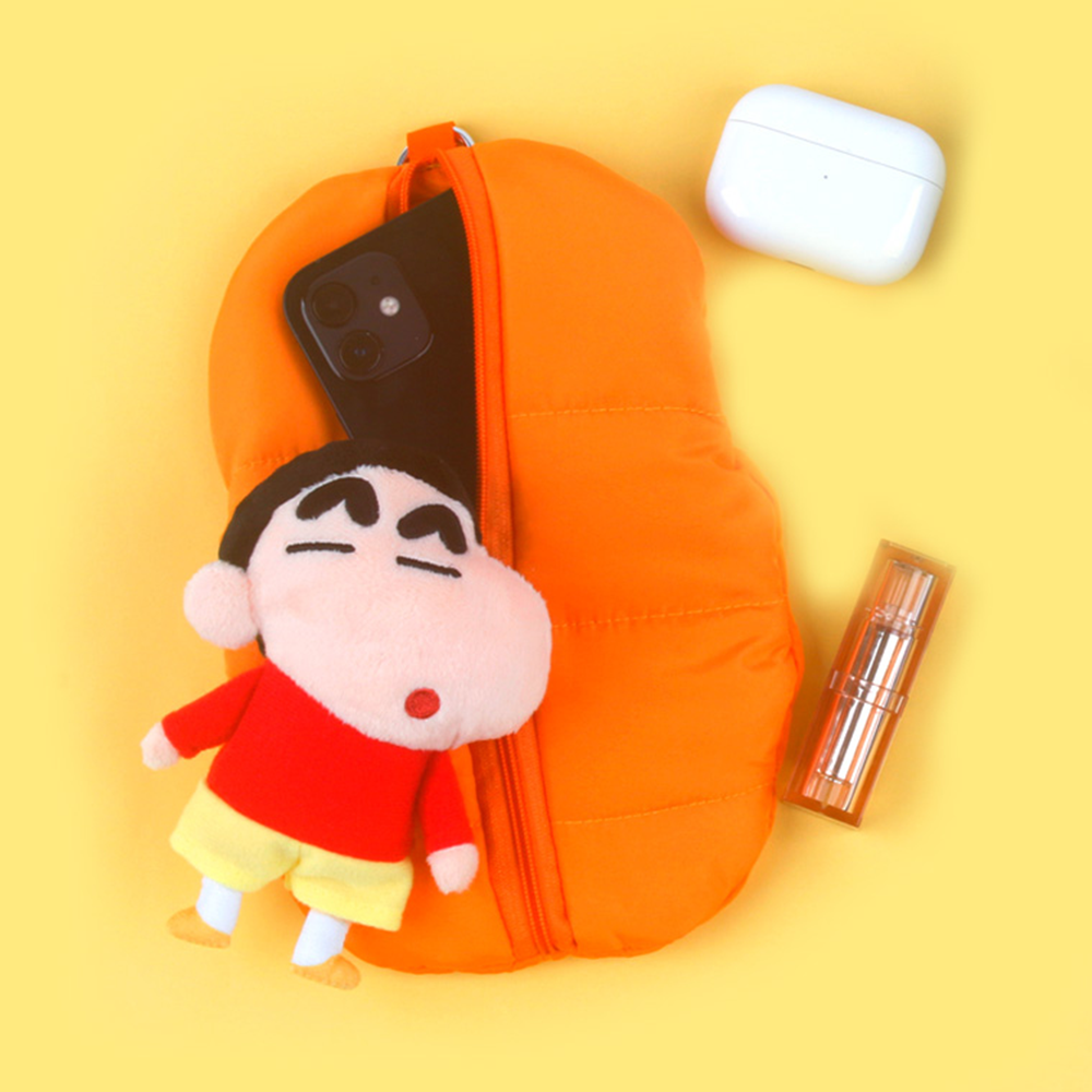 짱구 침낭 파우치 짱구는못말려 봉제 미니 인형 캐릭터 굿즈 - 상세 이미지 3