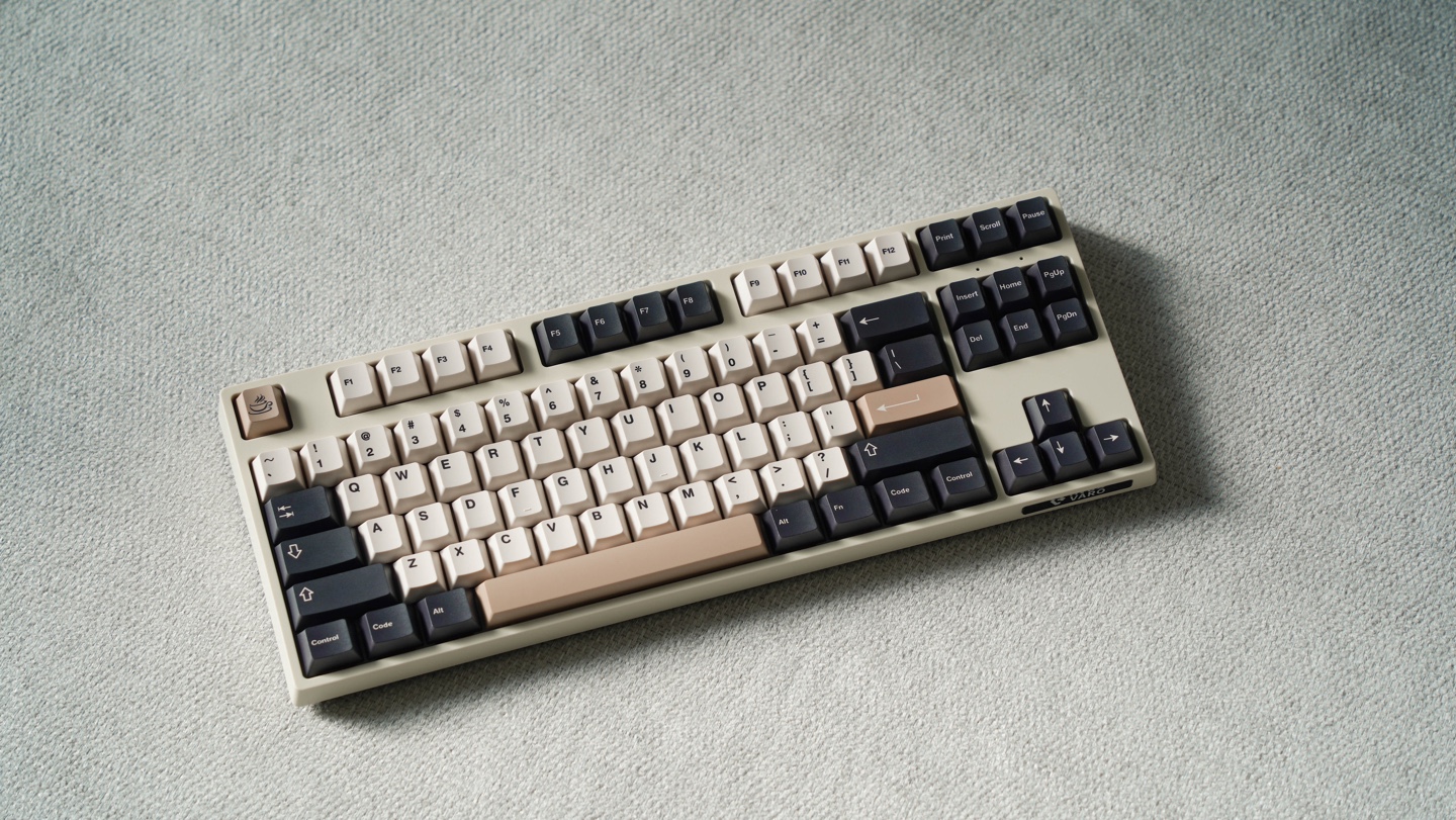 커피키캡(화이트)풀배열용/PBT 5면염료승화체리키캡 coffee keycaps 바로몰 varo - 상세 이미지 4