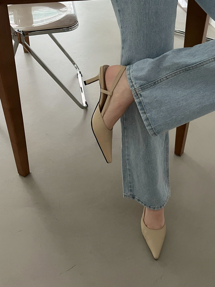 프릿 7cm 스틸레토 슬링백 힐 상세 이미지 13