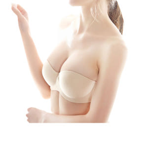 오프 숄더 브라B 218- 160 노와이어 편한끈 없는 뽕브라 누디 브레... 착용 후기 | 사이즈/핏 총정리 - 상품 이미지 1