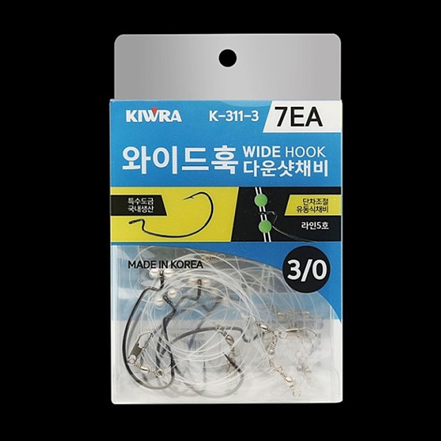 키우라 와이트훅 다운샷 채비 덕용 K-311 우럭 광어 단차조절 - 상세 이미지 5