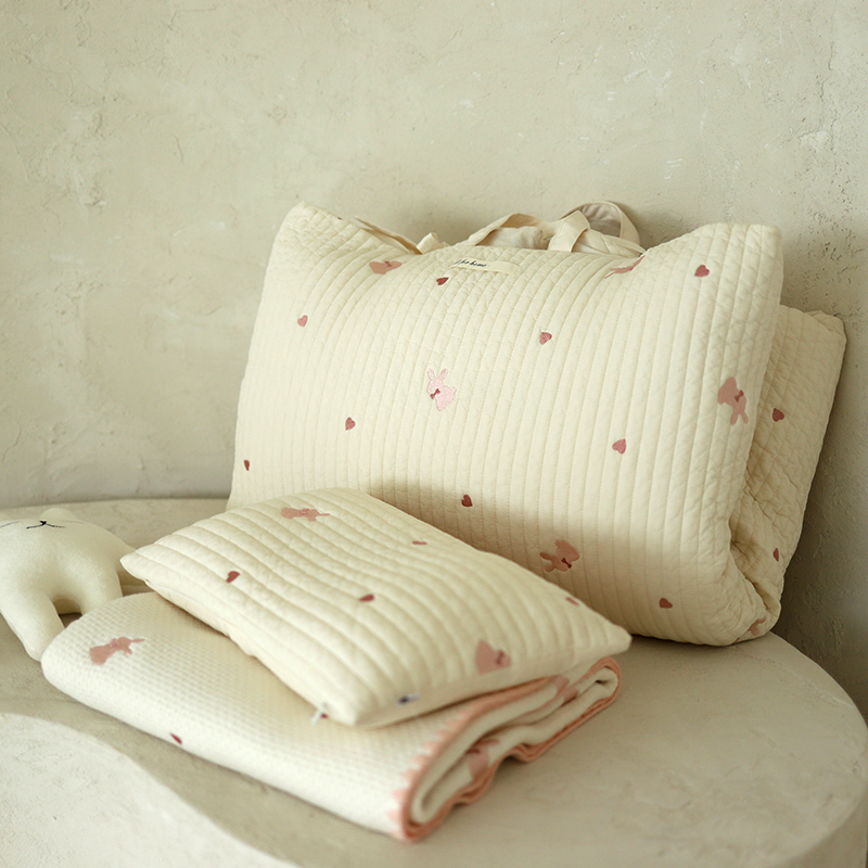 올포홈 자수 누빔 어린이집 낮잠이불 양면 분리형 낮잠 패드 등원준비물 러빗 아기