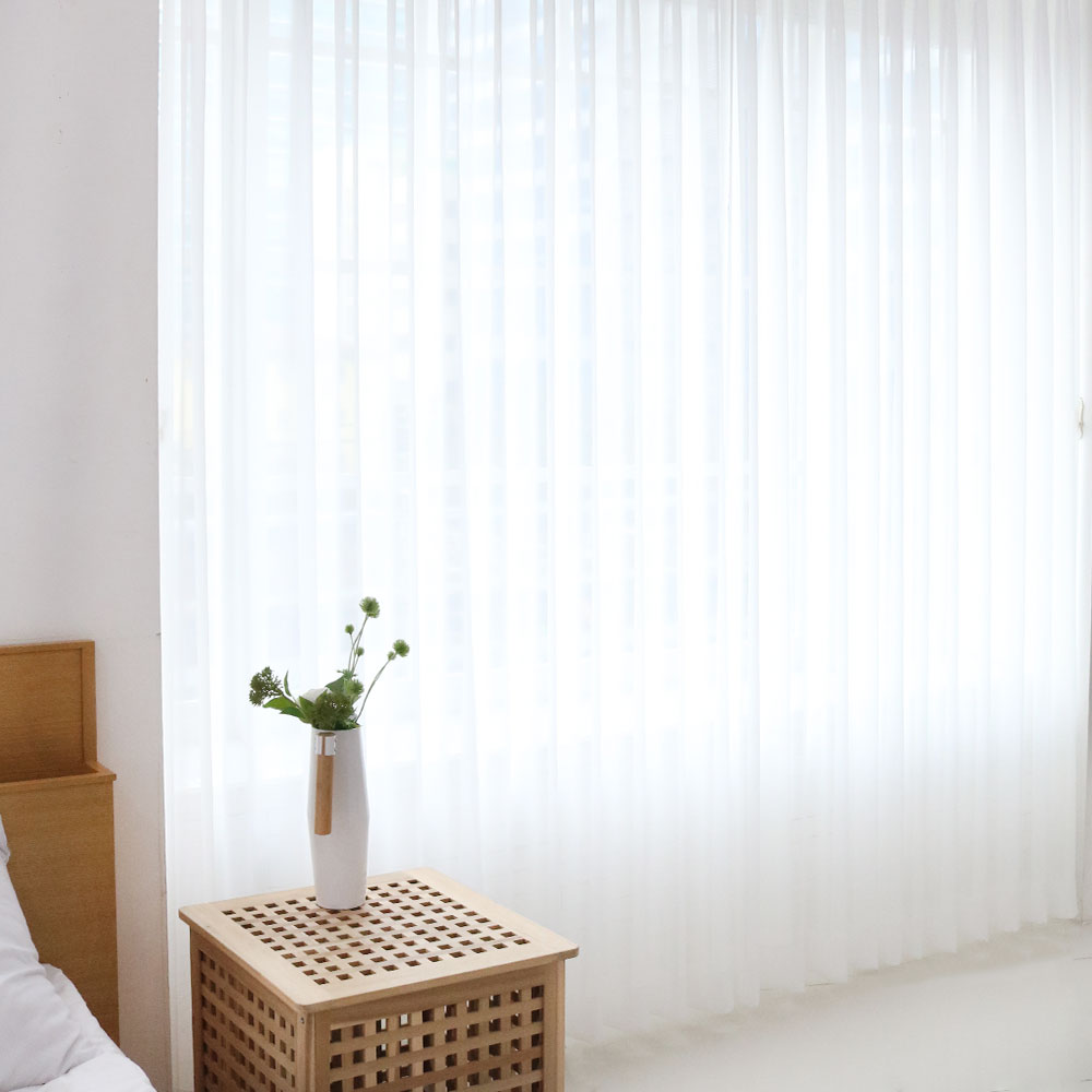 당일배송 차르르 나비주름 쉬폰커튼 가로 240,360,480cm x 세로 240cm 고정