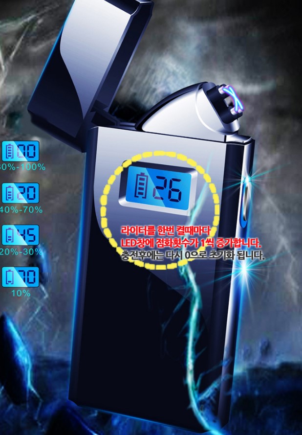 프라즈마 라이터 편의점 터보 플라즈마 전기 전자 usb 충전식 - 상세 이미지 5
