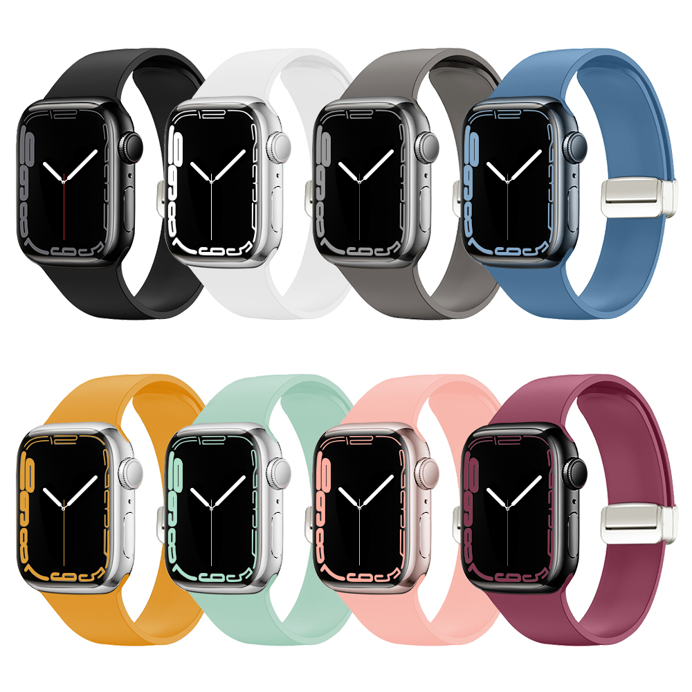 힐링쉴드 애플워치 마그네틱 버클 실리콘 스트랩 MS 시리즈 38/40/41/42mm