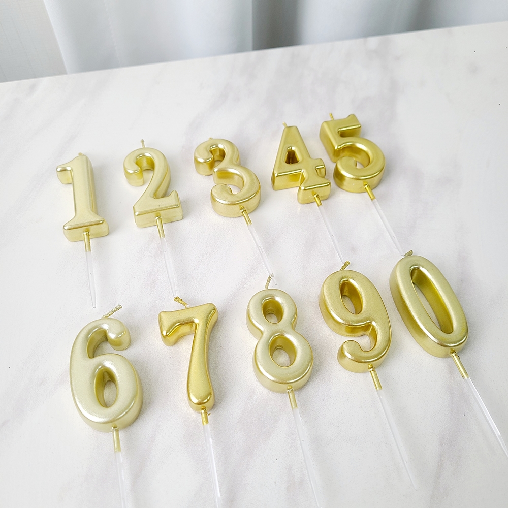골드숫자초 이벤트 기념일 파티 생일 숫자초 0 - 상세 이미지 4