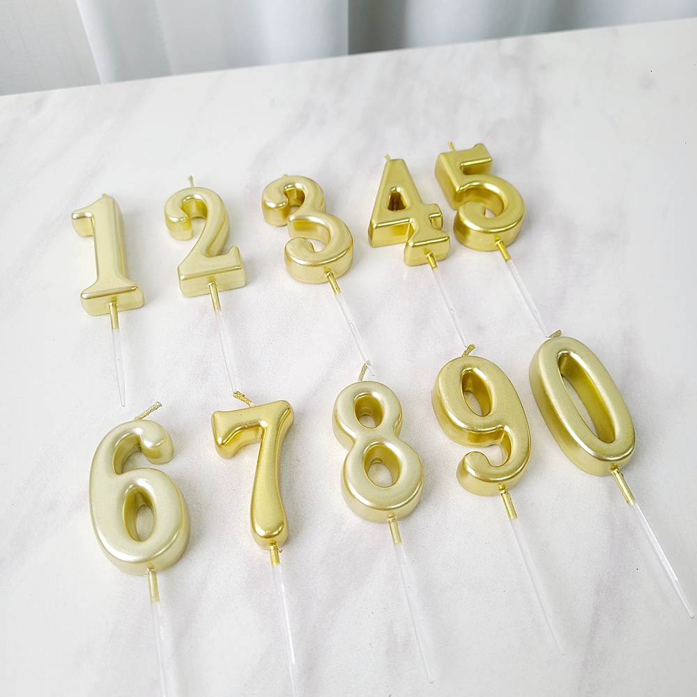 골드숫자초 이벤트 기념일 파티 생일 숫자초 0 - 상세 이미지 3
