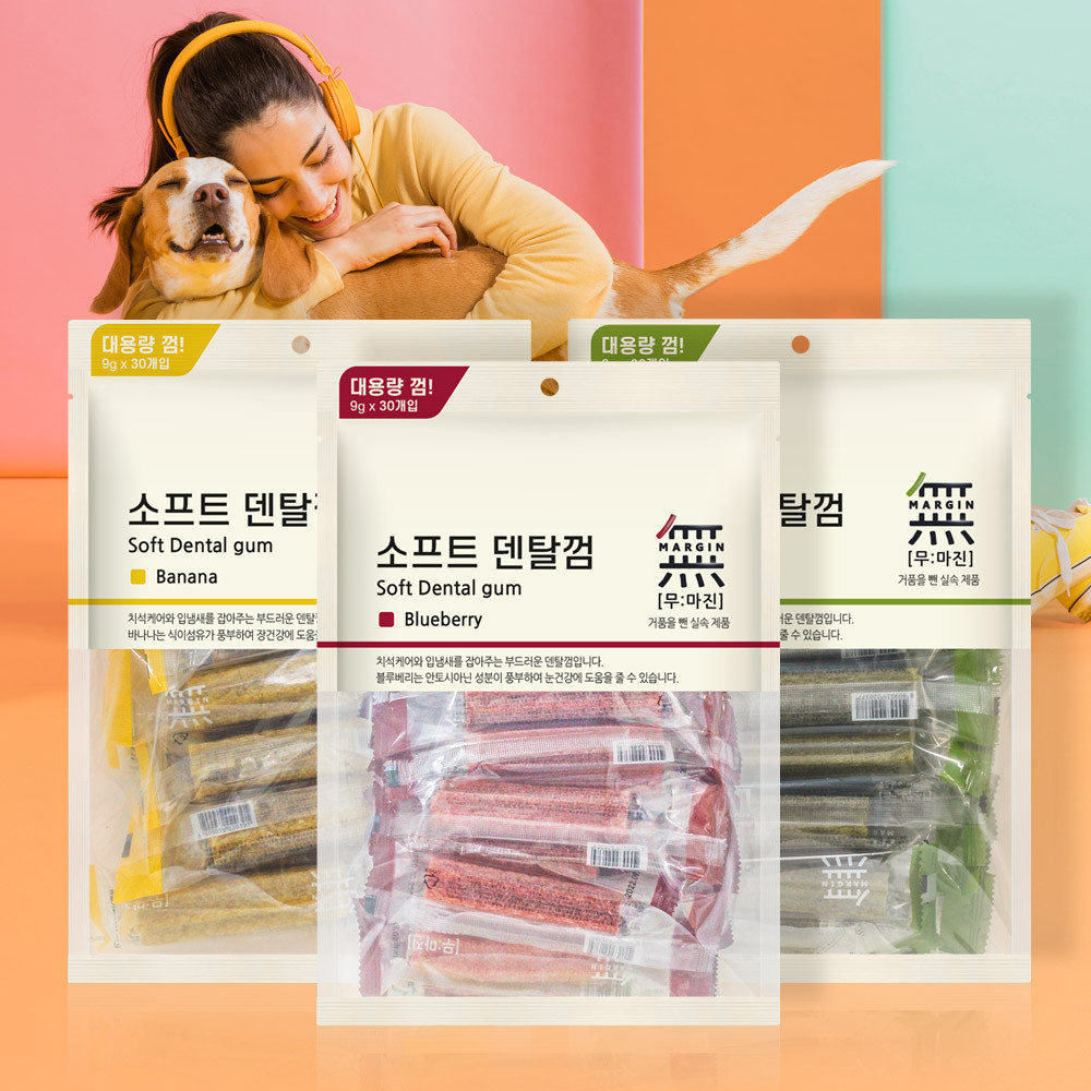 바우와우 무마진 소프트덴탈 블루베리껌 30p - 상세 이미지 2
