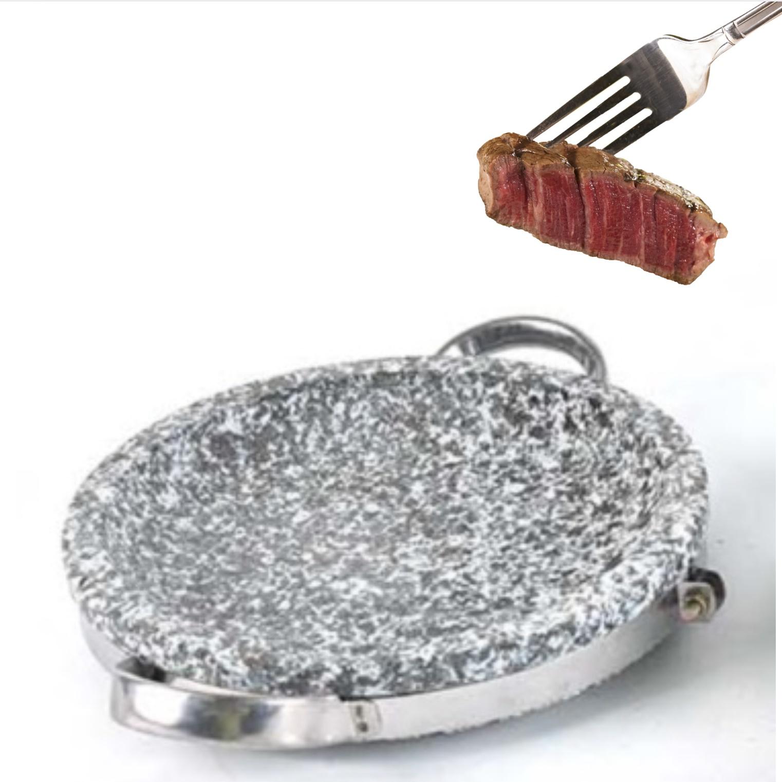 돌구이판 구이용 돌판 구이 삼겹살 돌판 고기돌판 22cm - 상품 이미지