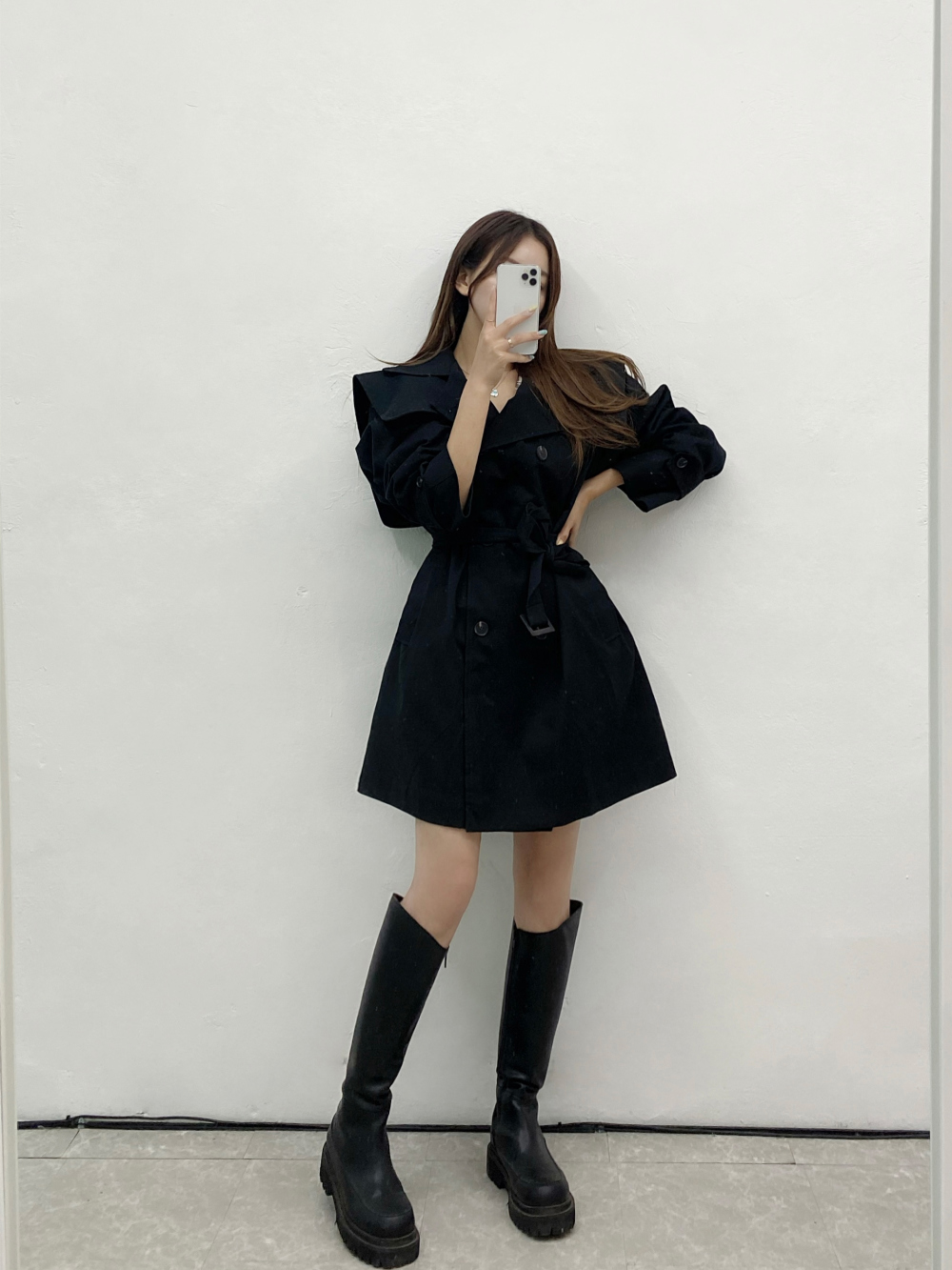 [세일] 케이프 트렌치 숏 코트 상세 이미지 5
