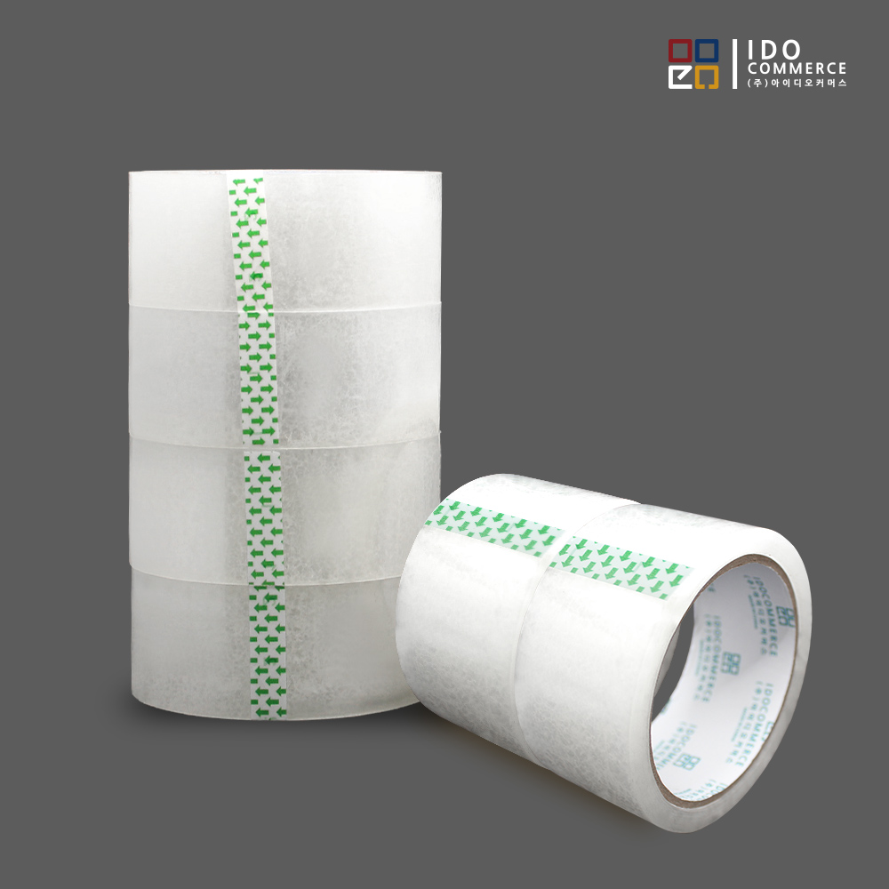 메디케이알 박스테이프 투명 황색 40m 80m 포장용 택배 OPP