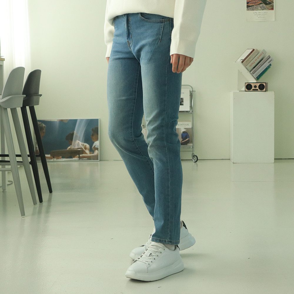 남자청바지 빅사이즈 허벅돼 스판 남자바지 이미지 2