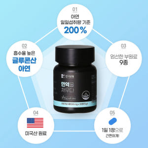 글루콘산 아연 영양제 징크 보충제 면역력 약1개월분 맛있게 먹은 솔직 후기 - 상품 이미지 2