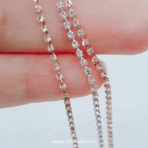 지르콘줄란(큐빅) 1.2mm 3종 (약20cm) 줄란파츠 체인네일 솔직 후기 | 피부 타입별 분석 - 상품 이미지 1