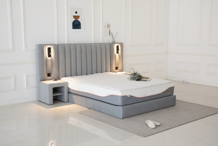 에덴느 에스더 호텔식 침대 프레임 패브릭 호텔 신혼부부 헤드보드+프레임 슈퍼싱글 1100