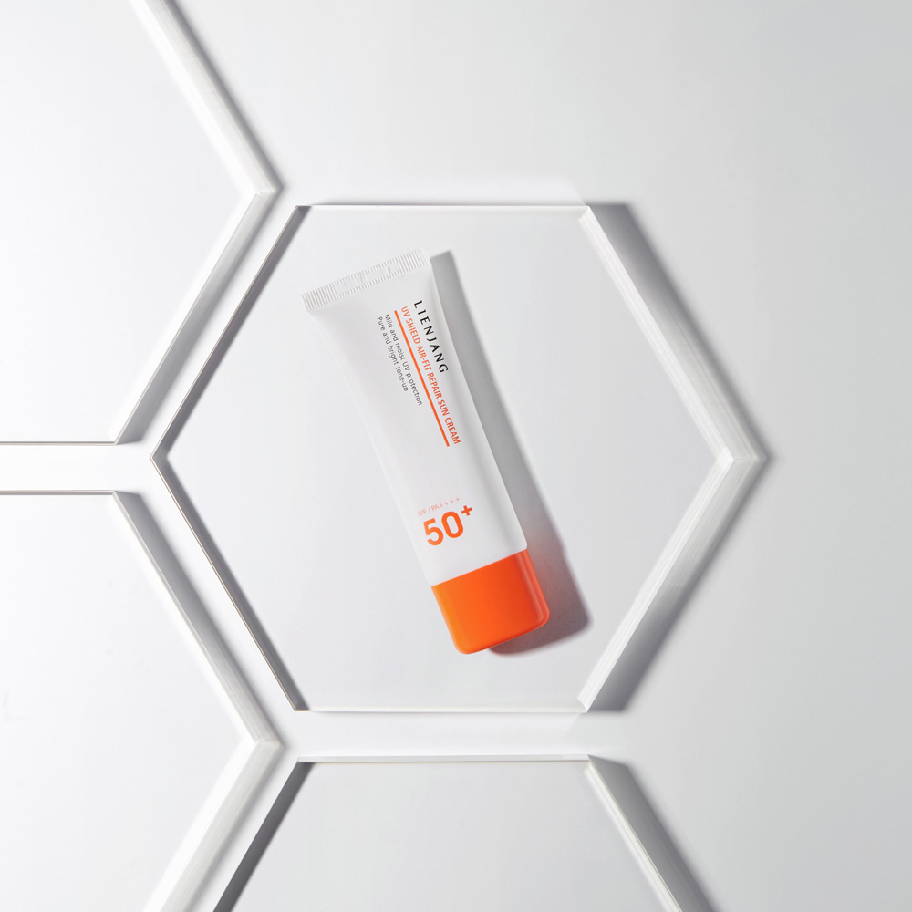 리엔장 UV쉴드 에어핏 리페어 선크림 SPF50 PA++++, 혼합자차 진정선크림 - 상세 이미지 2