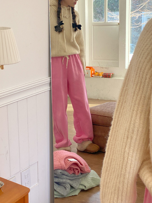 💕URBANE MADE 💕 워밍 투웨이 트레이닝 기모 조거팬츠 (6c) 상세 이미지 444