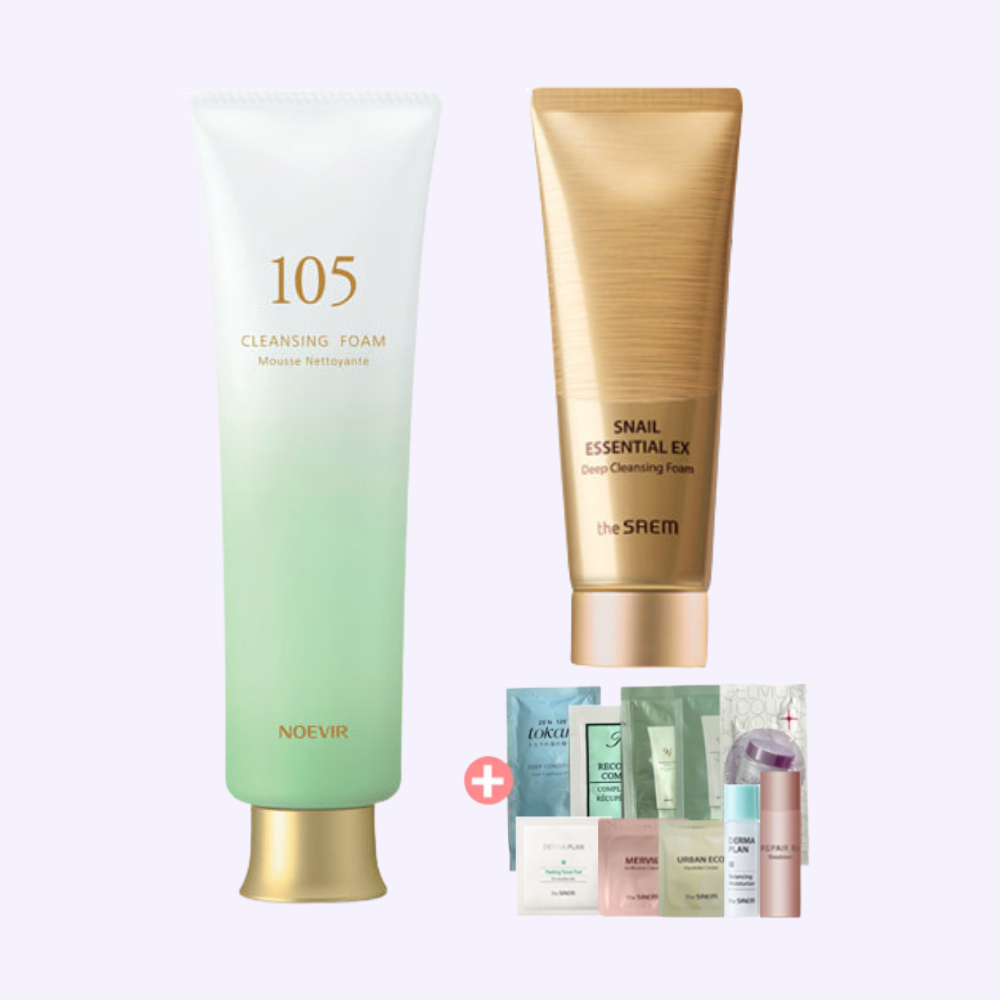 노에비아 N105 허벌 포밍 클렌저 100g + 랜덤5종 폼클렌저 - 상품 이미지