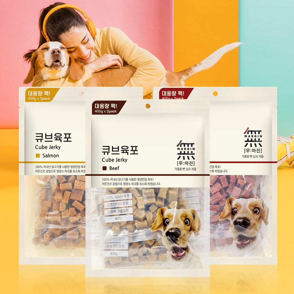 바우와우 무마진 큐브육포 소고기 800g - 상세 이미지 2