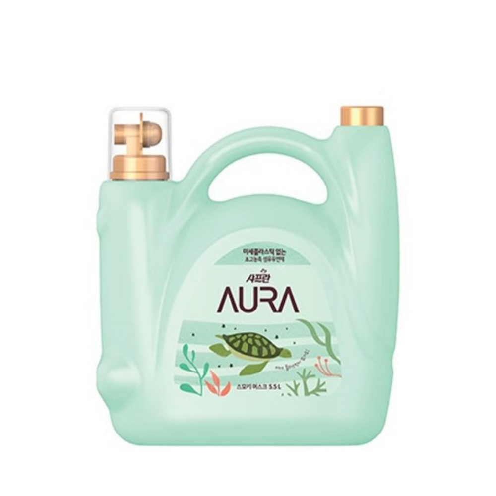 엘지생활건강 샤프란 아우라 섬유유연제 스모키머스크 5.5L