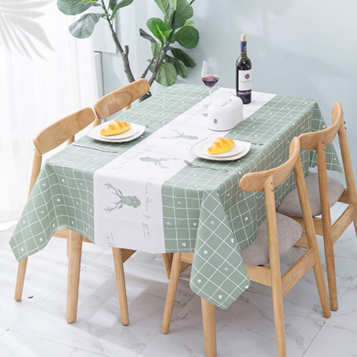 [완벽한생활] 북유럽풍 감성 디자인 가정용 방수 식탁보 1+1