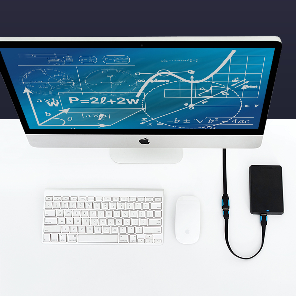 벤션 칼국수형 USB 3.0 A M to F 연장케이블 VAS-A13 1m, 1개 - 상세 이미지 2