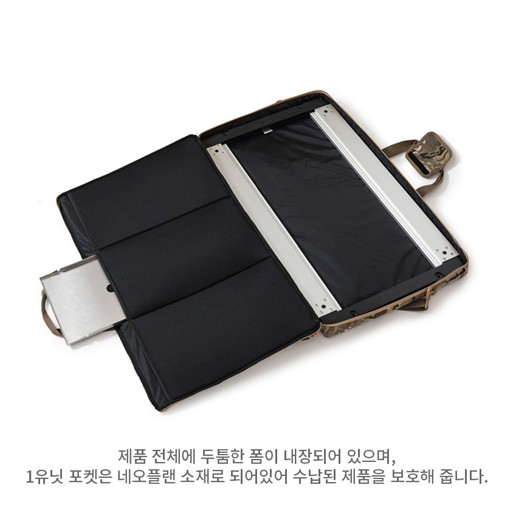디얼스 IGT 테이블 케이스 프레임 가방 엔트리 파우치 스노우피크 호환 레귤러, 블랙멀티캠 - 상세 이미지 2