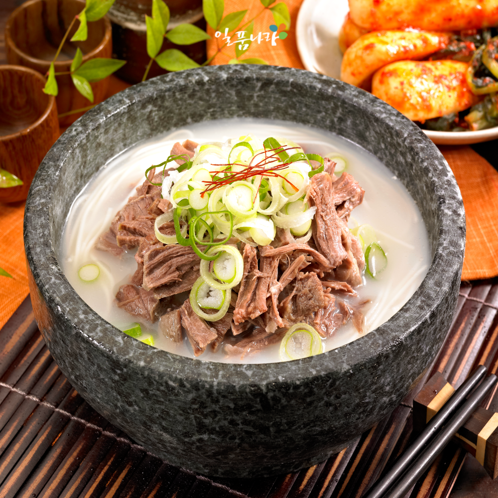 일품나라 국내산 한우 사골 1kg 국물 전골 탕 - 상세 이미지 5