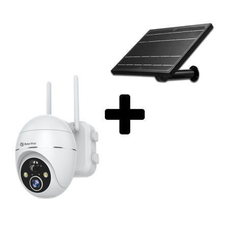 글로벌아이넷 로보뷰 S3+8W태양광패널 홈 CCTV 무선 배터리 300만화소 실내.외